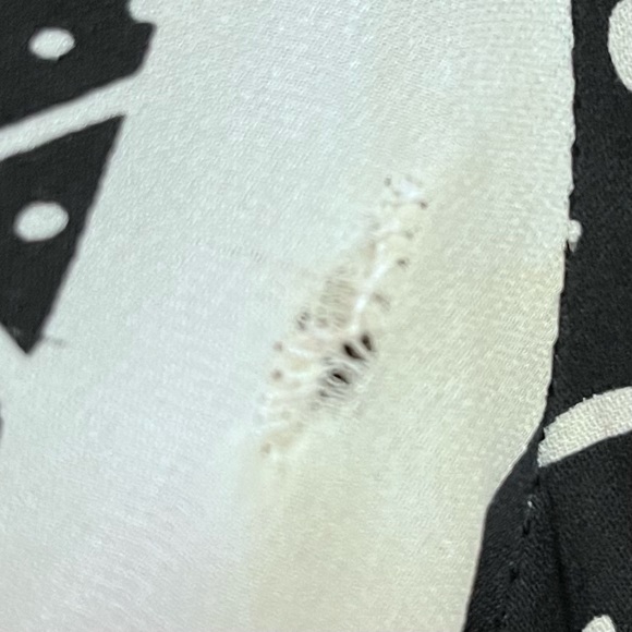 Diana von Furstenberg x Revolve Freya Silk Stretch Shirt Dress Size 2 FLAWED - Picture 13 of 14